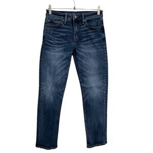 American Eagle Original Straight Jeans Mens 28x32 (28x30) Blue Stretch Denim